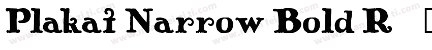 Plakat Narrow Bold R字体转换